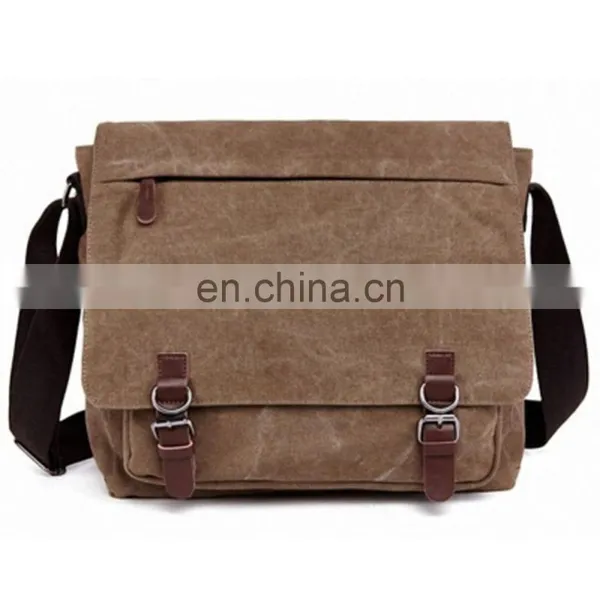 Vintage Canvas Laptop Messenger Business Bag photo-2