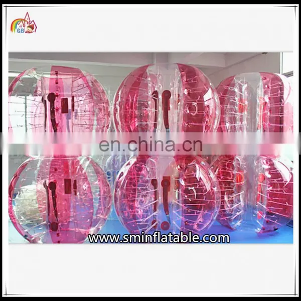 Kid And Adult Funny Games!! Inflatable Belly Bubble Ball Soccer Bumper Ball Loppy Football photo-3