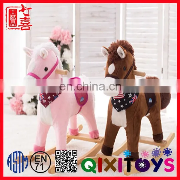 Custome Plush Rocking Horse Baby Plush Toys for Baby