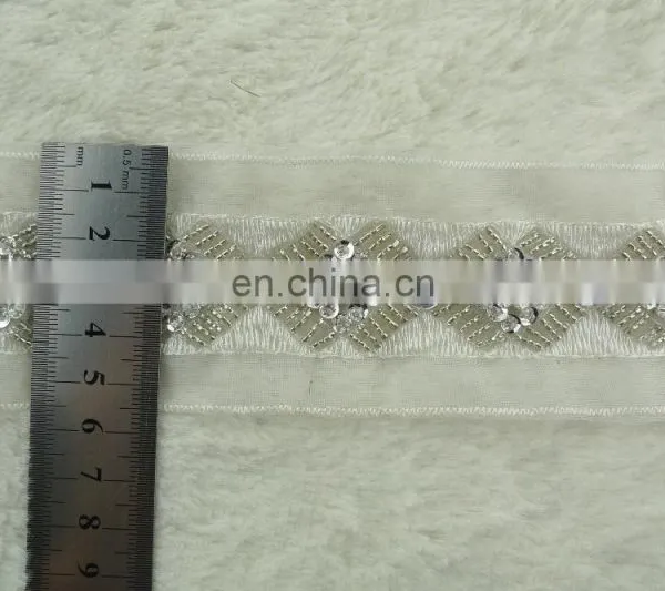 2015 Fashion Crystal Applique Rhinestone Appliques Trimming for Wedding Dress photo-2