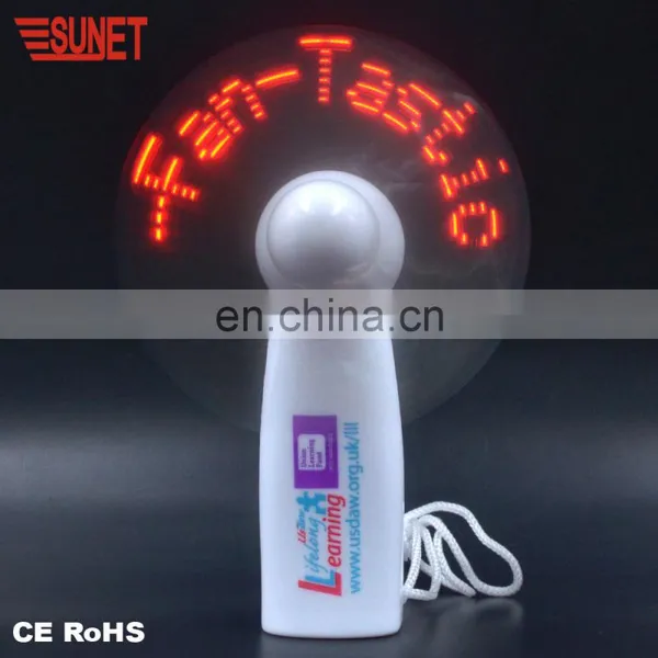 China Factory Best Promotion Lower Price Gift Large Capacity High Quality LOGO Customized Message Customized Handheld Led Fan photo-4
