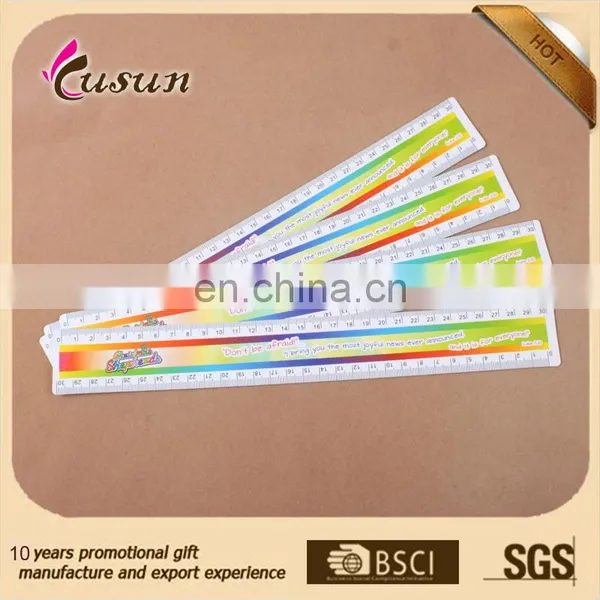 Fashion Design Promotional Logo Customized 30cm Straight Custom Plastic Ruler photo-3