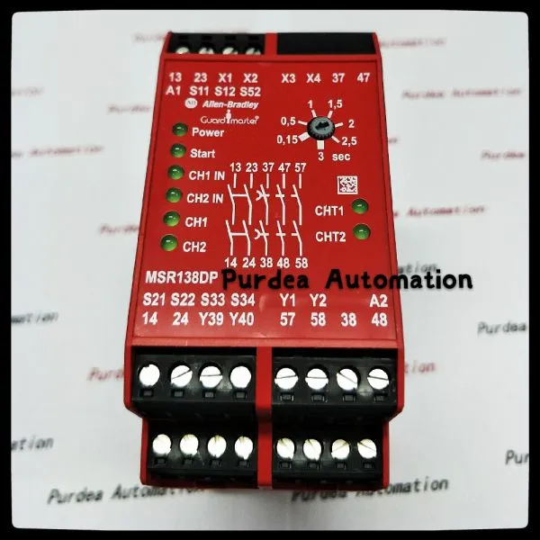 Allen Bradley Emergency Stop Relay Custom 440r-n23133 Msr127rp Safety Relay