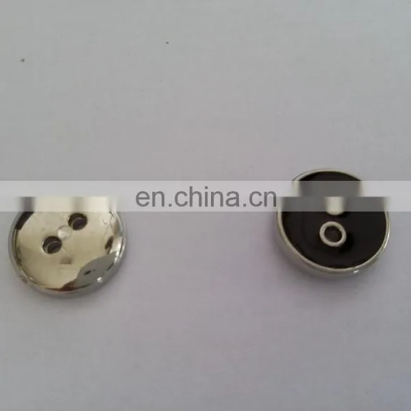 2 Hole-Black Epoxy Plastic Button photo-2