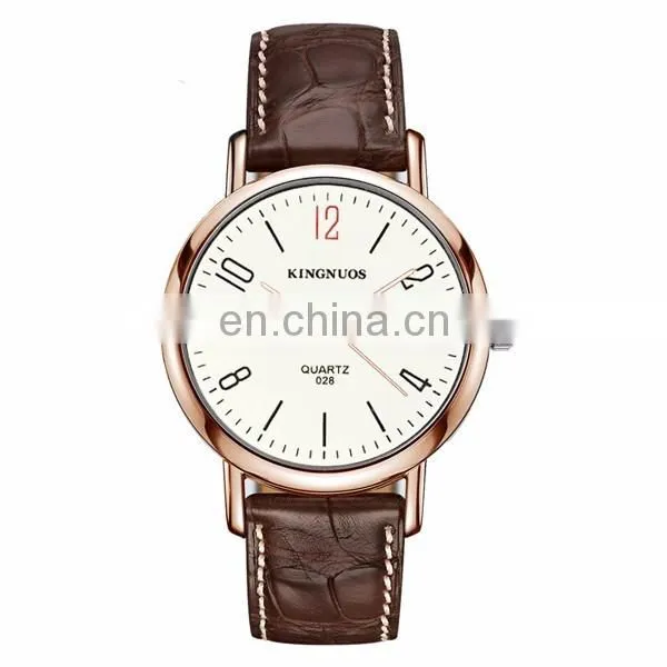 Yiwu Wholesale Factory Watch Leather Brand Watch