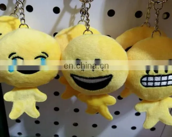 New Developed Cute Plush Emoji Doll Keychain photo-3