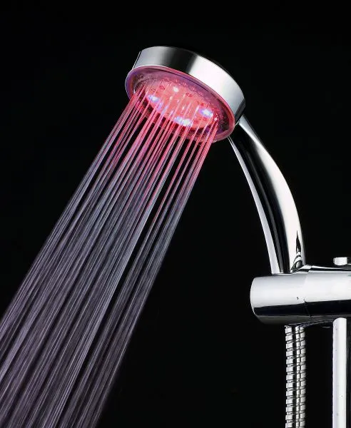 Bathroom Faucets ABS LED Lights Automatic Shower Head photo-3