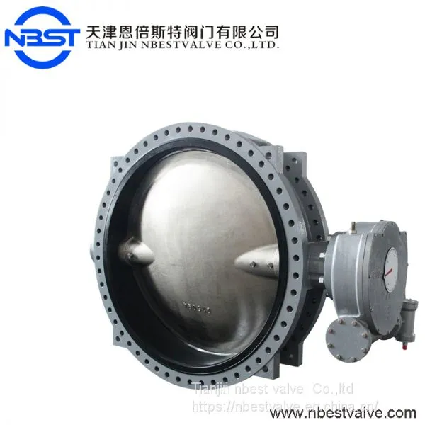 Drilling Rigs Water Treatment Butterfly Valve U Flange Type Worm Gear Operated photo-3