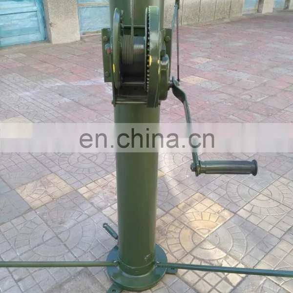 6m Steel Tripod Manual Telescopic Mast for CCTV Camera photo-5
