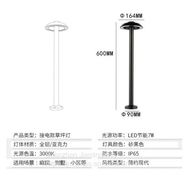 Powered LED Garden Lawn Landscape Stake Garden Solar Led Bollard Light Lamp JML-WLL-B6004 photo-2