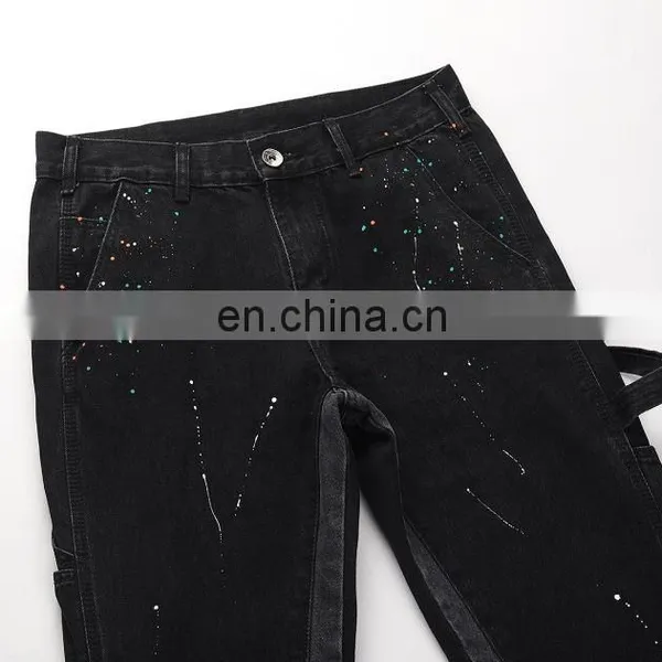 DiZNEW WHOLESALE BIKER LOOSE STRAIGHT SLIM FIT BIKER JEANS MEN photo-5