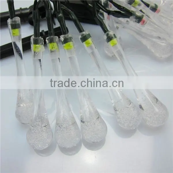 Water Drop Solar Fairy String Lights Waterproof Decoration HNL213S photo-5
