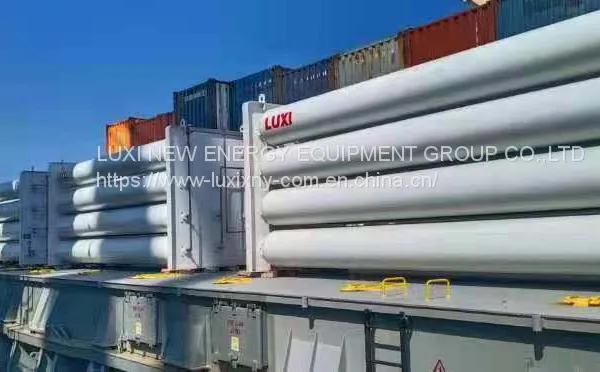 Hot Sale CNG Jumbo Tube Skid Trailer CNG Tube Skid Container Cylinder