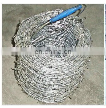 400m Roll Galvanized Double Strands Security Barbed Wire photo-5