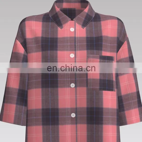 High Quality Promotion Yarn Dyed Cotton Flannel 57/58 Shirt Fabric photo-3
