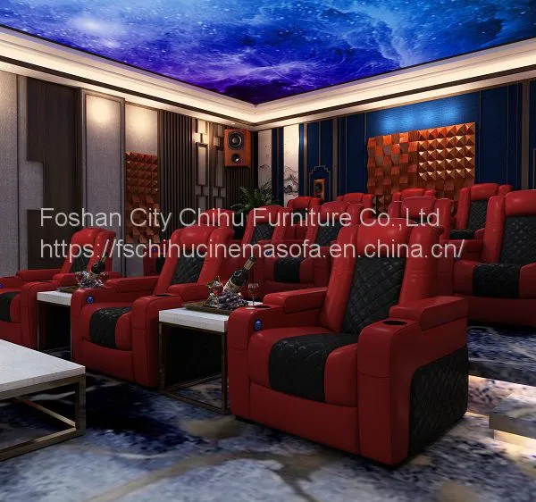 Latest Design Wholesale Price Modern Design Hot Selling Leisure Adjustable Electric Recliner Chair Movie Home Theater Sofa photo-3