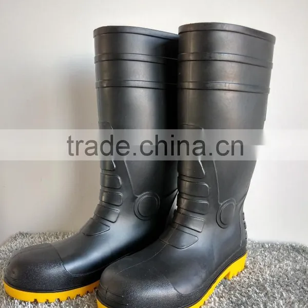Black Steel Toe Safety Boots photo-3