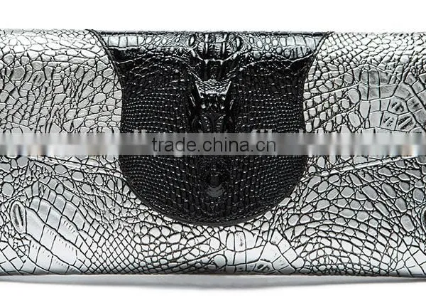 2016New Arrival Fashionable Women Crocodile Pattern Leather Shoulder Bag Clutch Bag Hand Bag Wallet photo-3