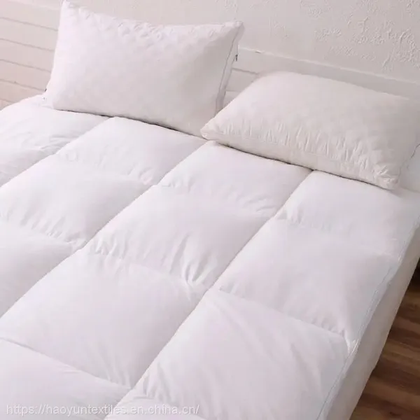 2-4Inch Extra Thick Baffle Box Overfilled 1500GSM Microfiber Down Alternative Mattress Topper photo-4