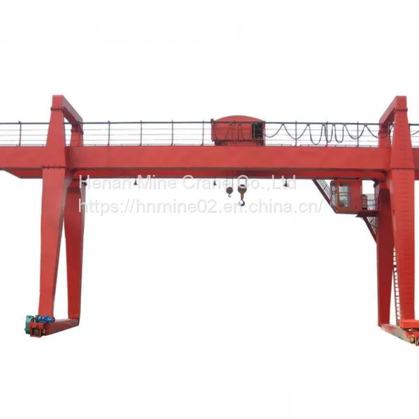 Double Girder Gantry Crane Cantilevers Winch Trolleys High Strength for Sale photo-5