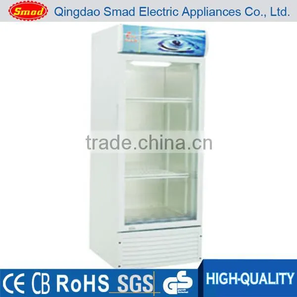 Glass Door Beverage Showcase Refrigerator Beverage Display Cooler photo-2
