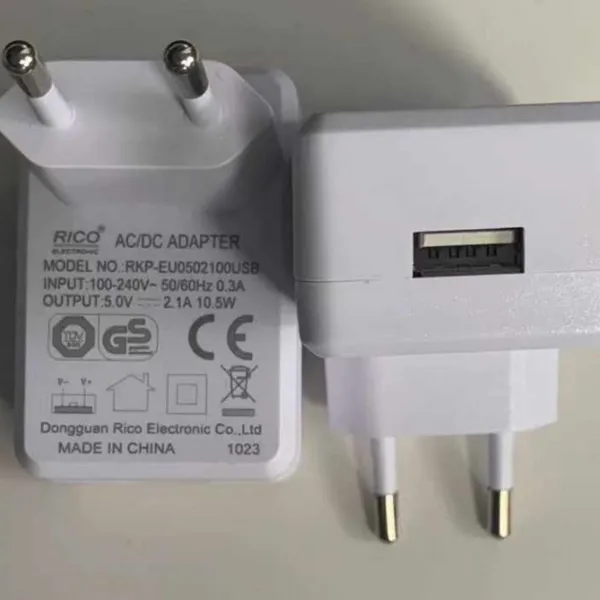 White Class 2 Power Supply AC Adapter 5V 1.5A 9W DC Cable Power Adapter