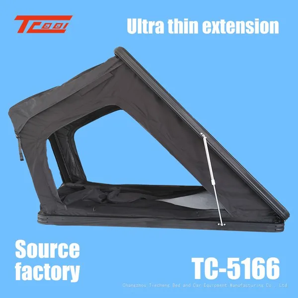 Extended Thin Roof Tent Factory Supplies Outdoor Camping Without Setting up SUV Car Mounted Aluminum Alloy Hardtop Tent photo-2