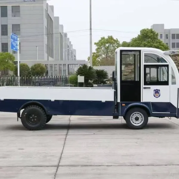 Electric Flatbed Small Truck With a Load Capacity of 2 Tons. Electric Truck for Workshops, Docks, and Airports. photo-4