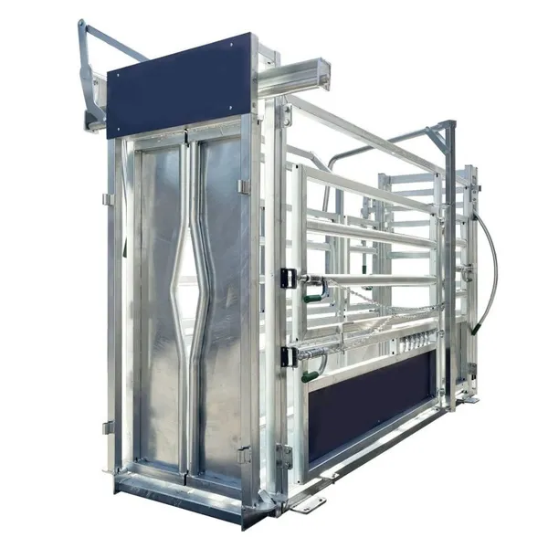 High Quality Heavy-Duty Cattle Crush Equipment With Weighing Scale Squeeze Chutes for Animal Husbandry Fencing Trellis & Gates
