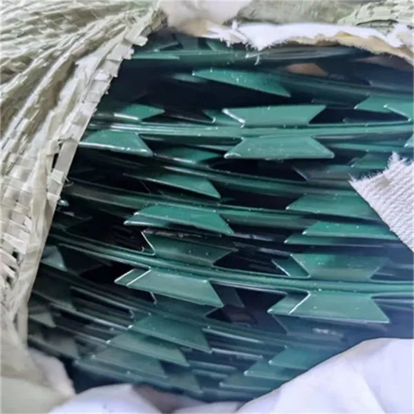 1.8mm 2mm Anti Climb Security Hot-Dip Galvanized Barbed Wire Razor Blade Steel Iron Wire Coil photo-5