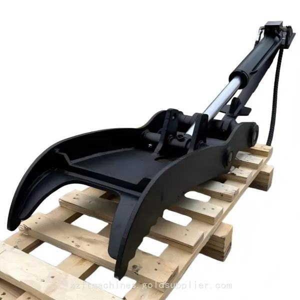 Hydraulic Control Opening and Closing Anti-slip Thumb Multi-functional Auxiliary Bucket Large Material Grabbing Attachment