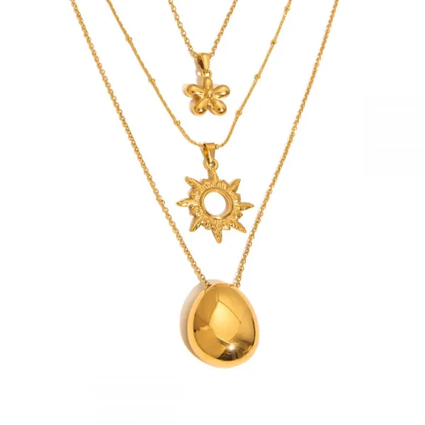Exquisite Waterproof Minimalist Stainless Steel Gold Necklace - Custom Jewelry Manufacturer photo-3