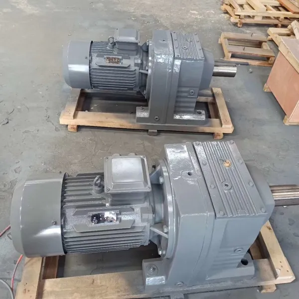 AC/DC Parallel Shaft Helical Gear Motor R/F/K/S Series Coaxial Gearbox Custom Speed Reducer photo-2