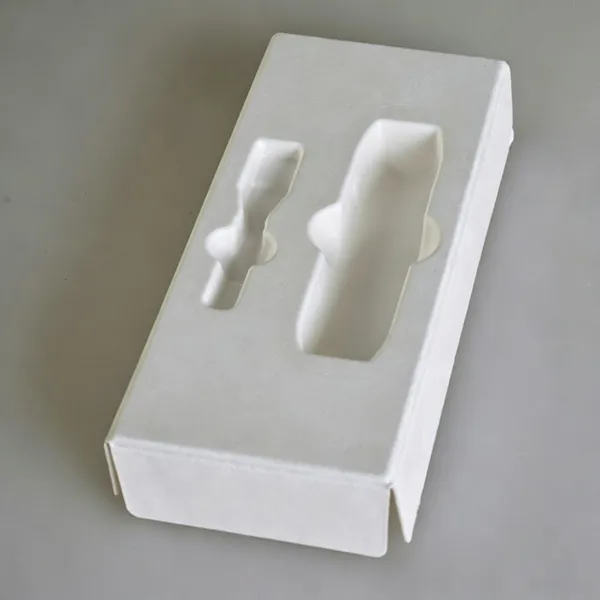 Eco-Friendly Molded Pulp Cosmetic Packaging, 3mm Flange Thickness, Compostable, Bulk Order With Uniform Density