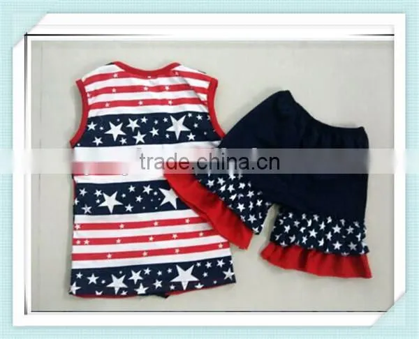 Kids Girls July 4th Day Clothes Sets Children Patriotic July 4th Outfits Boutique 4th Of July Clothing Sets photo-2