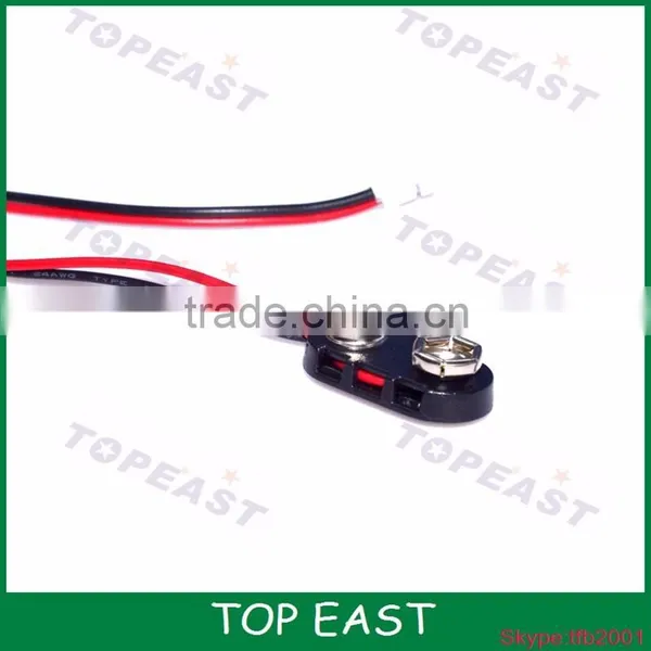 9V I Type 9 Volt Battery Clip Connectors Buckle Cable Battery Terminal Clip photo-3