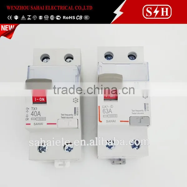 Din-rail TYPE DX TX RCD RCCB ELCB 2P 4P 40a 63a 30ma Elcb photo-6