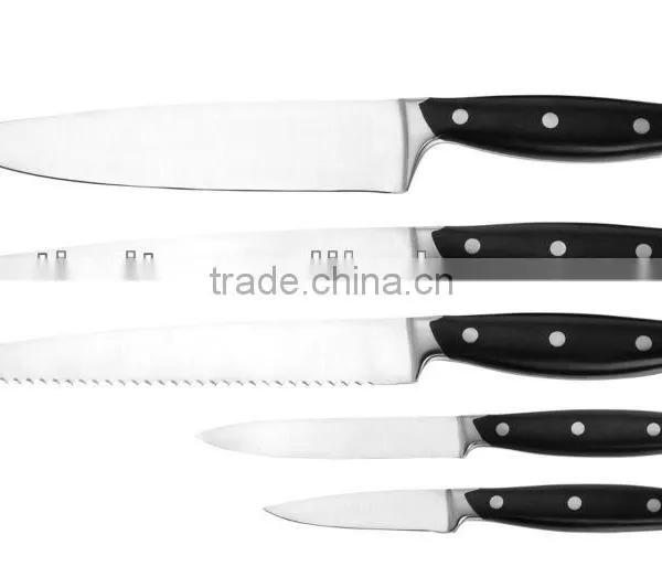 ABS+430S/S HANDLE 6PCS KITCHEN KNIFE SET photo-2