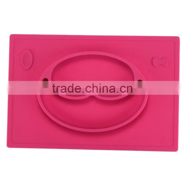 Happy Design 2016 FDA Children Silicone Divided Food Grade Silicone Plate photo-5