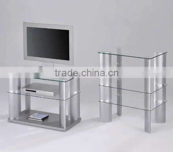 Modern TV Showcase/ Glass Metal TV Stand