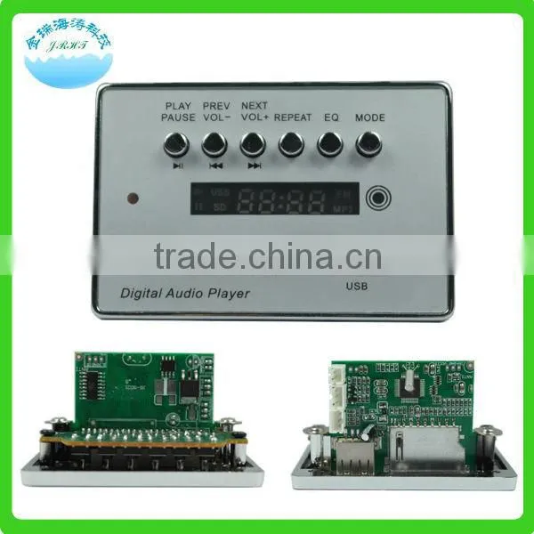 JR-M021-SD 6-key led screen mp3 decoder board for multimedia audio