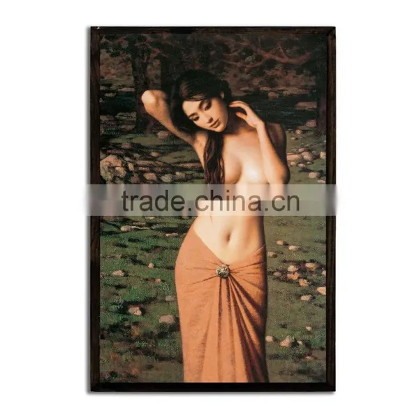 Living Room Ferrous Wood Decoration Nude Girl Painting