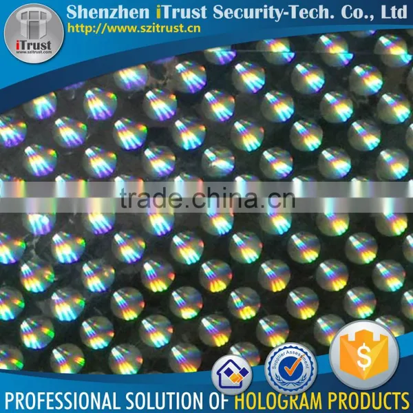 Chinese Self Adhesive Transparent BOPP Reflective Holographic Film photo-5