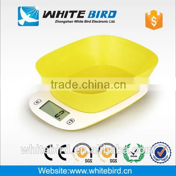 5kg LCD Electronic Digital Household Kitchen Scale With Bowl photo-2