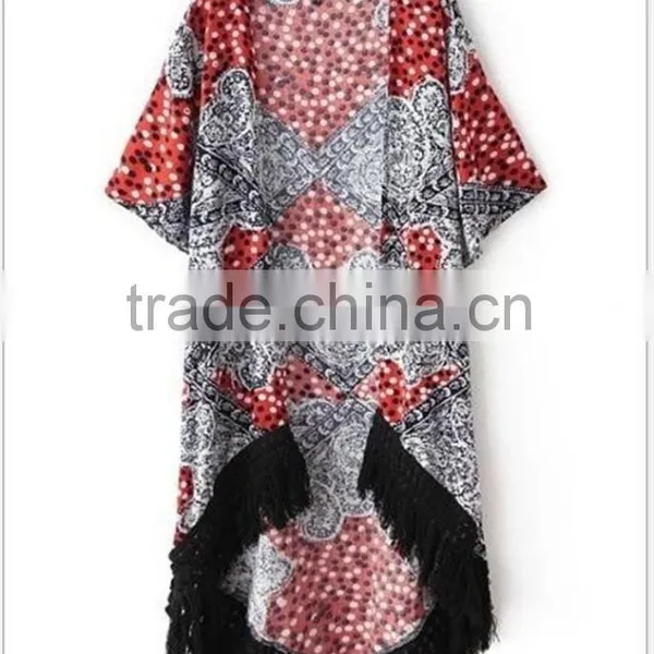 Elegant Design Customaize Polyester Chiffon With Fringes Kaftan Designs in Pakistan photo-2