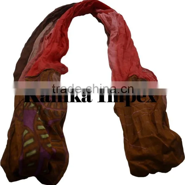 Printed Tie-Dyed Cotton Scarves
