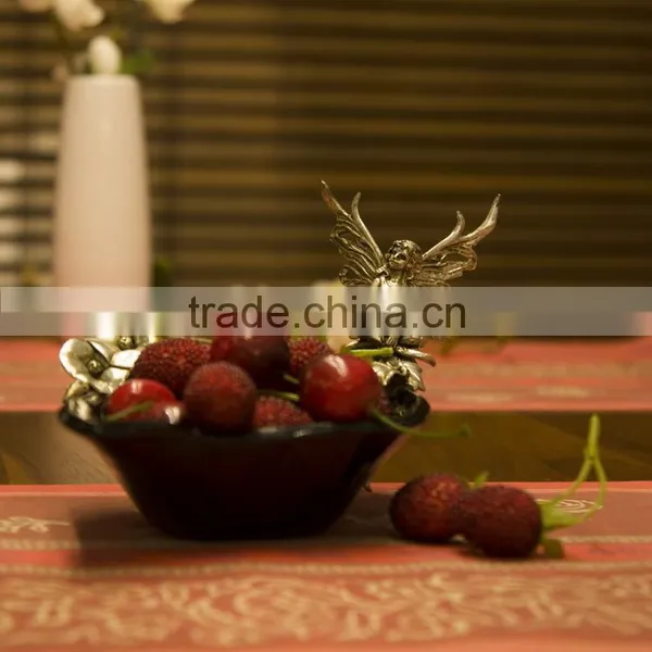High Quality Food Safe Glass Plate With Fairy L:8.66"