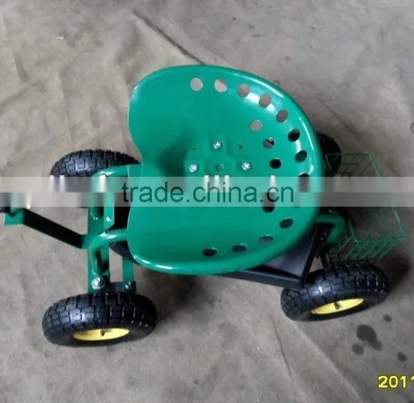 Four Wheels Sitting Garden Seat Carts TC1852 photo-2