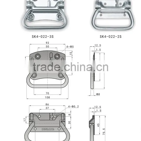 SK4-022-2S High Quality Folding Spring Pull Handle photo-2