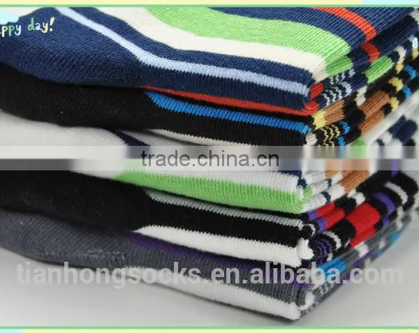 Men Crew Socks New Striped Design Soft -fit Hot Selling Socks Cotton photo-2